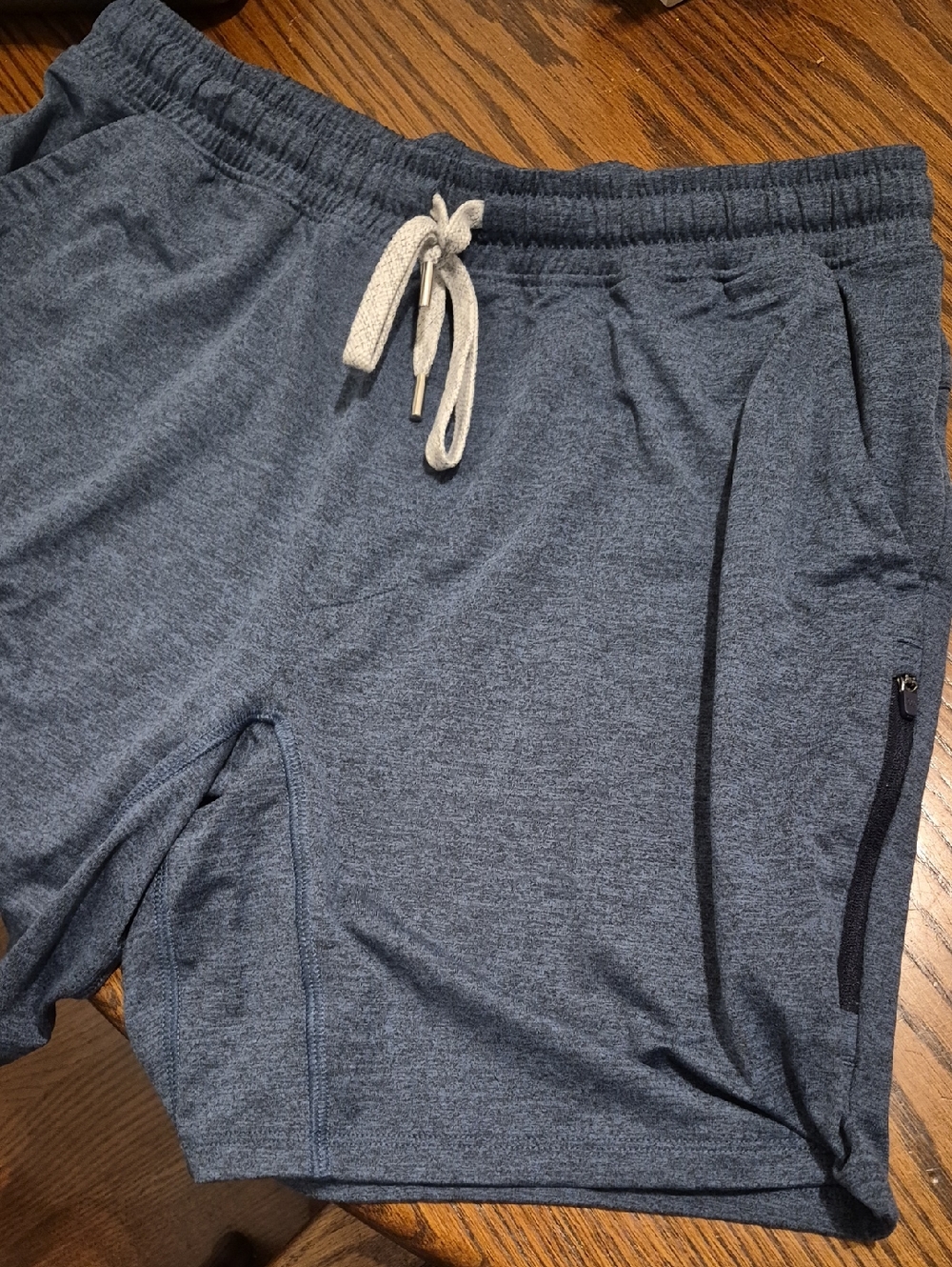 all in motion Heather Navy Athletic Drawstring Shorts